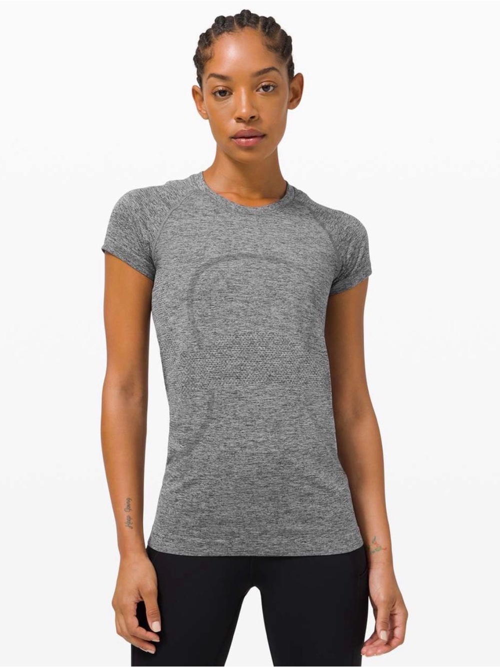 Lululemon Gray Short Sleeve Swiftly